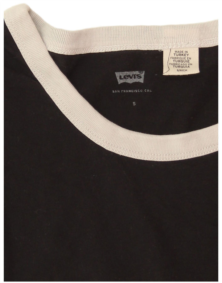 Tricou pentru femei Levi's Top UK 10 Small Black Bumbac