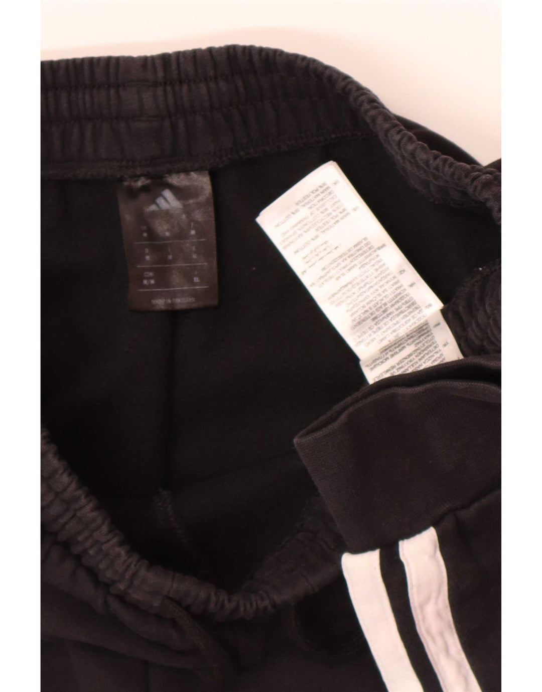 Pantaloni de trening pentru bărbați Adidas Pantaloni de jogging, bumbac mediu negru