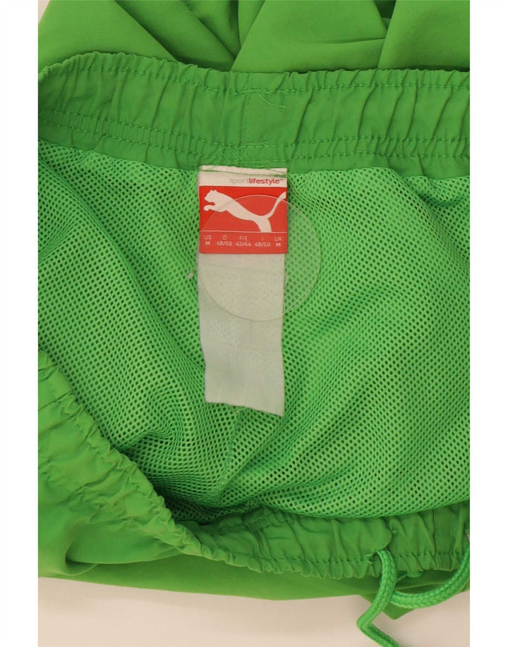 Pantaloni scurți de înot grafic Puma pentru bărbați, verde mediu