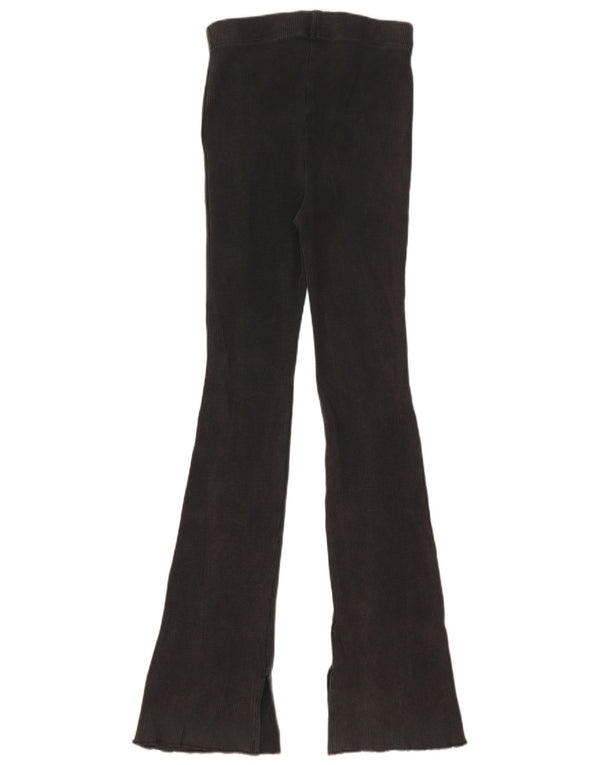 Leggings Flare pentru femei Zara UK 8, bumbac gri mic
