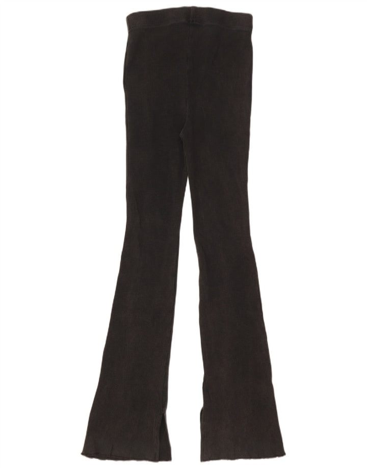 Leggings Flare pentru femei Zara UK 8, bumbac gri mic