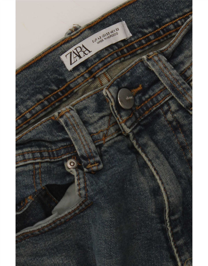 Blugi slim pentru femei Zara EU 42 Large W32 L30 Albastru