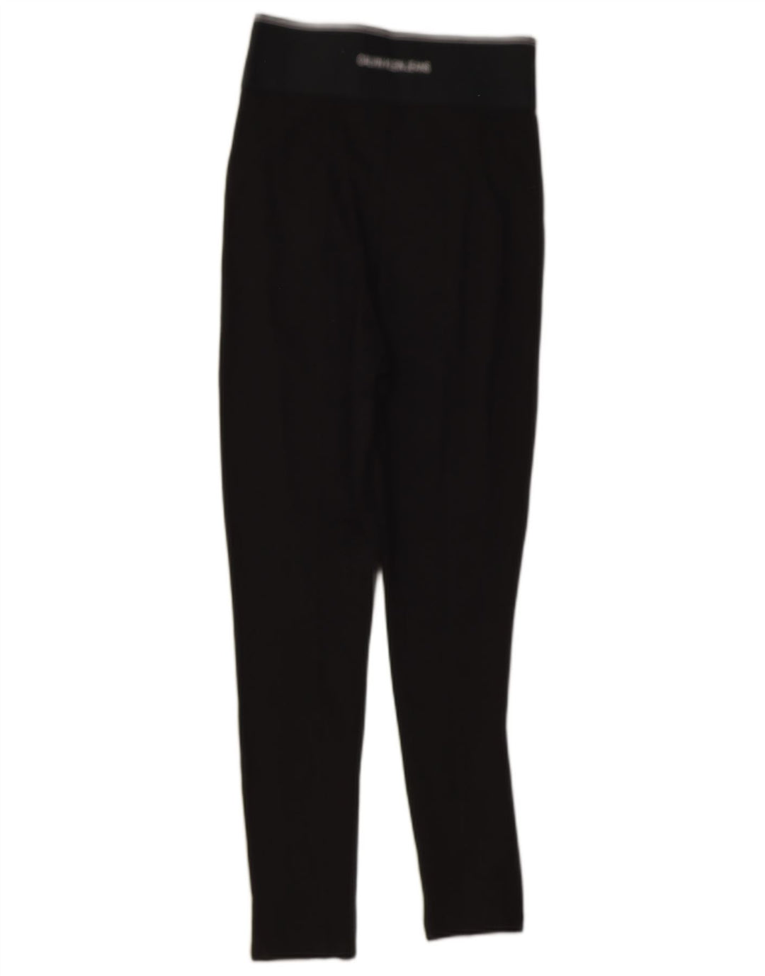 Calvin Klein Leggings cu grafică pentru femei UK 8 Small Black Viscose