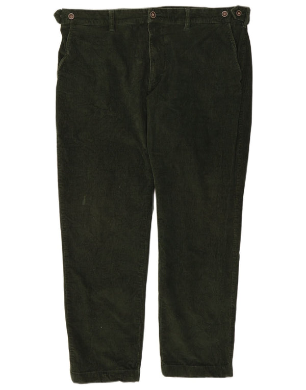 Pantaloni drepti din velur pentru bărbați Harmont & Blaine IT 54 2XL W42 L29 verde