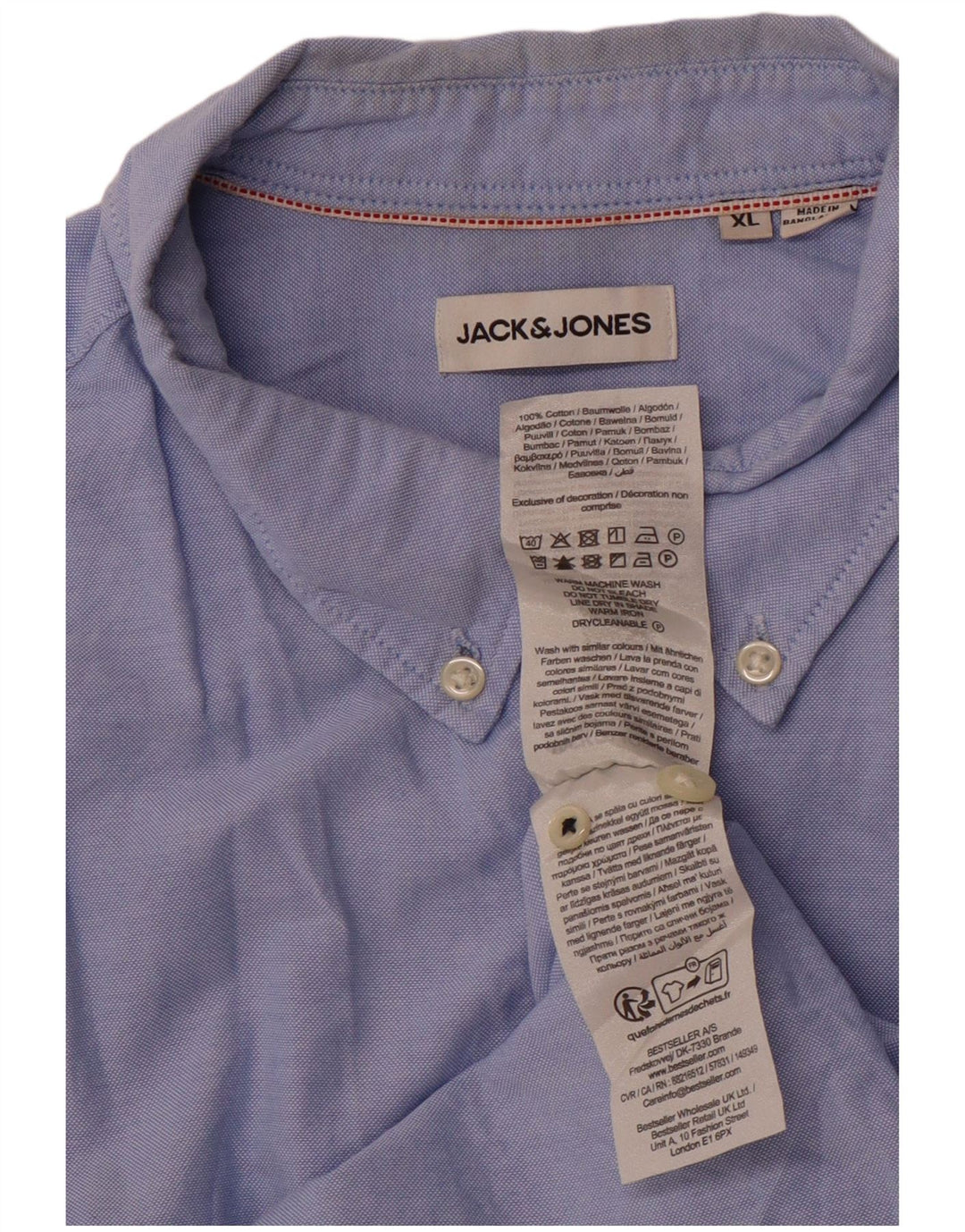 Cămașă pentru bărbați JACK & JONES XL Bumbac albastru