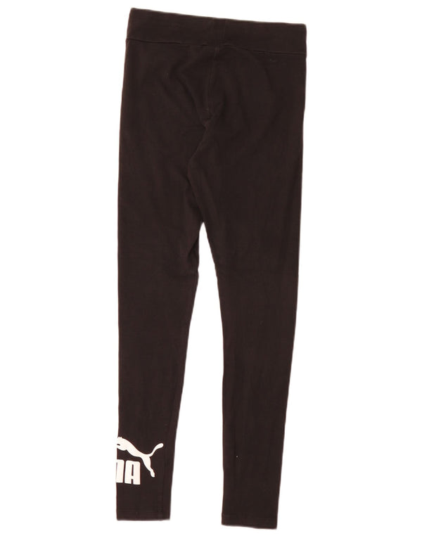 Leggings grafic Puma pentru femei UK 8 Small Black Bumbac