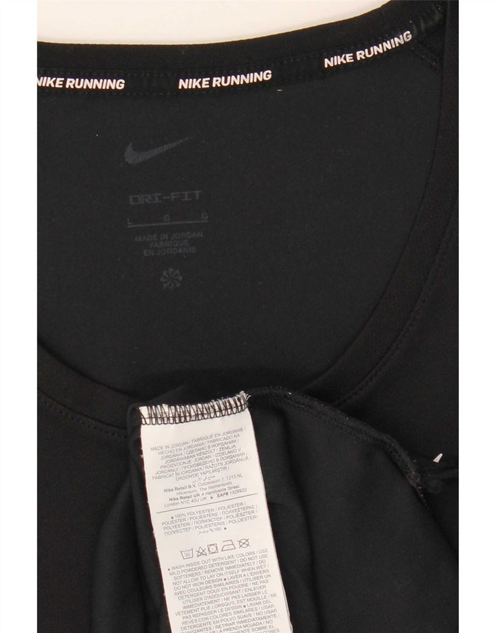 Vesta Nike Dri Fit pentru femei UK 16, mare, negru, poliester