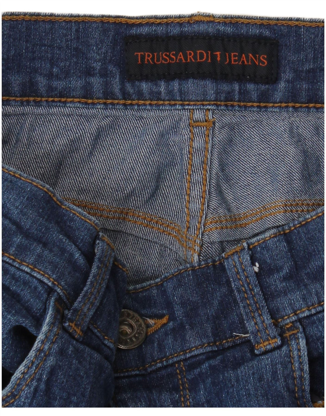 Blugi skinny pentru bărbați TRUSSARDI W34 L33 Albastru