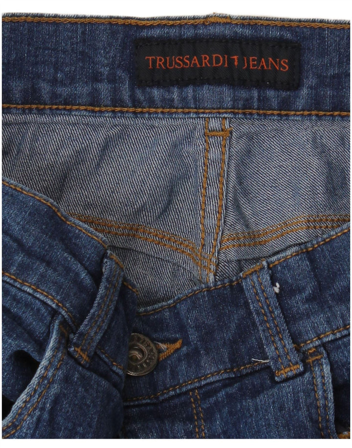 Blugi skinny pentru bărbați TRUSSARDI W34 L33 Albastru