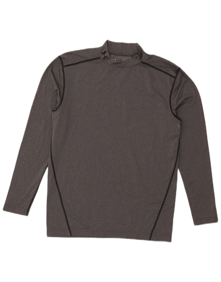 Under Armour Cold Gear Graphic Top cu mânecă lungă pentru bărbați, XL, gri