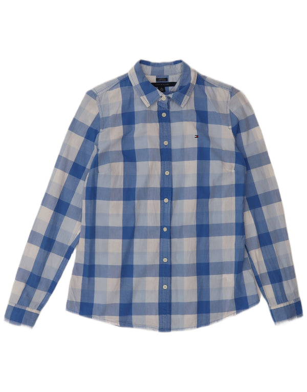 Cămașă pentru femei Tommy Hilfiger Classic Fit UK 6 XS Blue Check Cotton Classic
