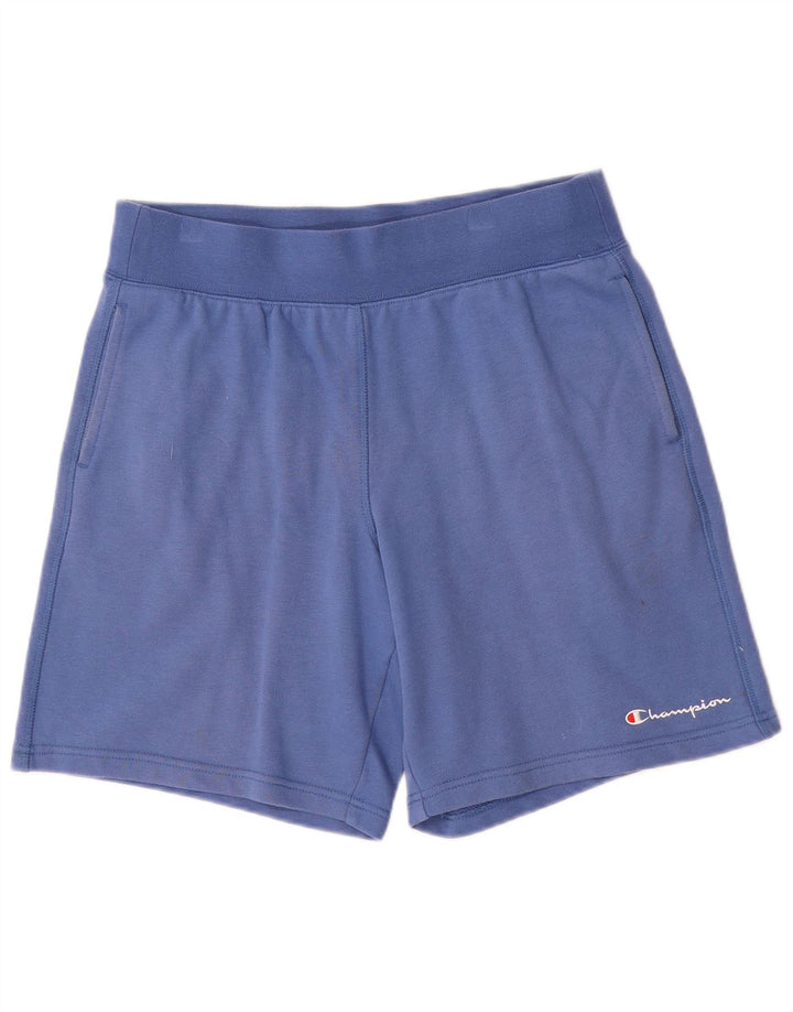 Pantaloni scurți sport Champion pentru bărbați, bumbac albastru mediu