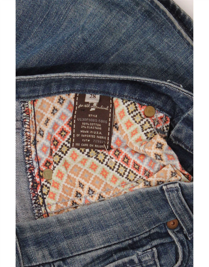 Blugi evazați pentru femei 7 For All Mankind L32 L34 Bumbac albastru