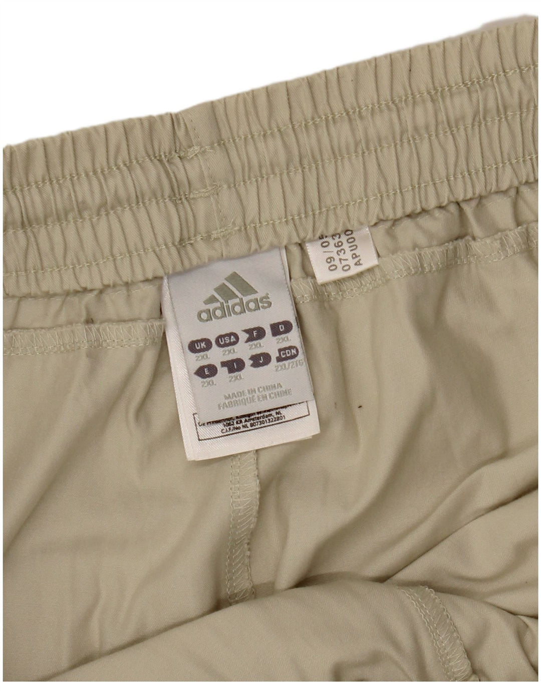 Pantaloni scurți cargo ADIDAS pentru bărbați 2XL W40 bumbac bej
