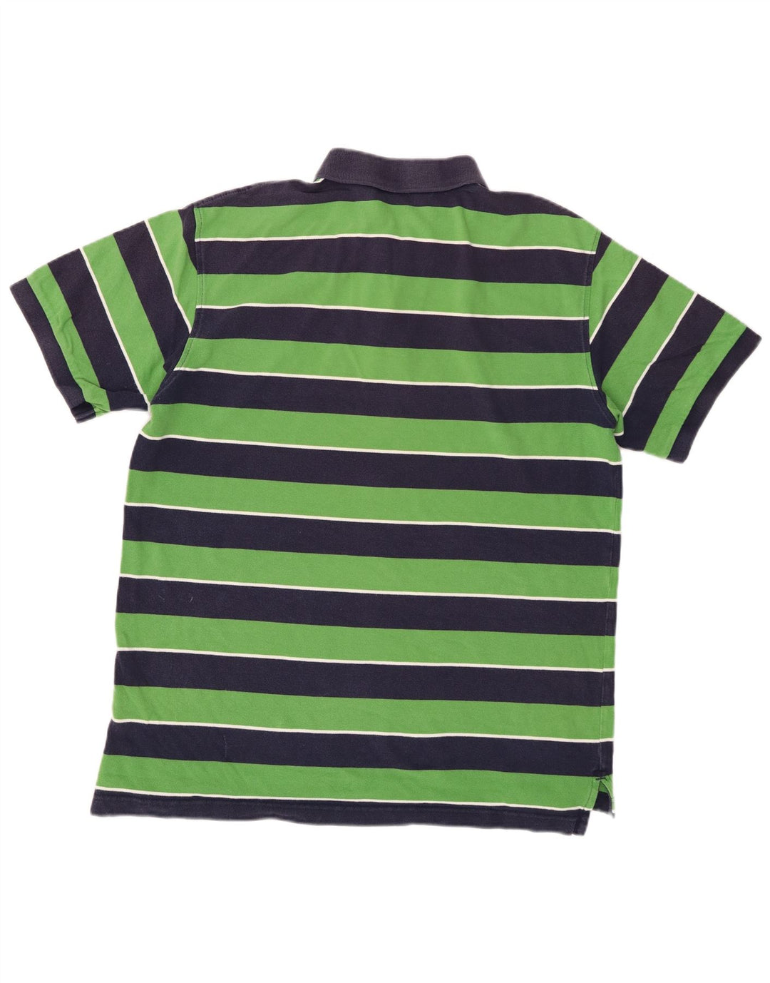 Tricou polo IZOD pentru bărbați, bumbac cu dungi verzi mari