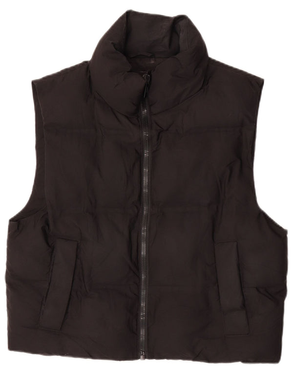 Gilet căptușit supradimensionat pentru femei Zara UK 6 XS poliester negru