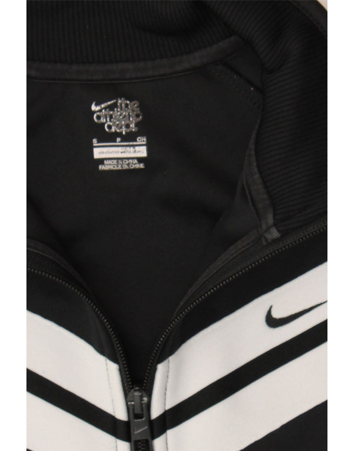 NIKE Womens Tracksuit Top Jacket UK 10 Small Black Polyester Vintage Nike and Second-Hand Nike from Messina Hembry 