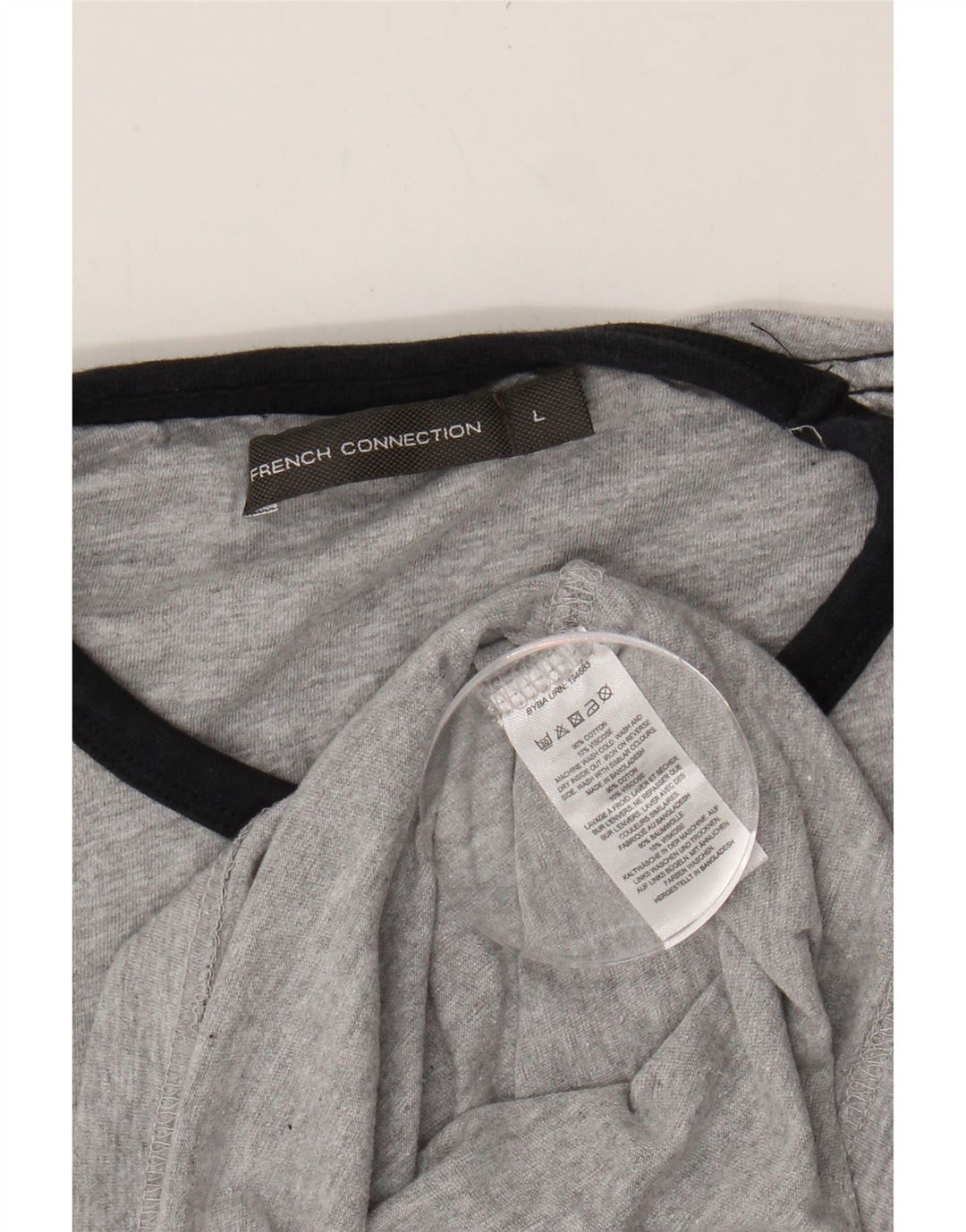 FRENCH CONNECTION Mens T-Shirt Top Large Grey Cotton Vintage French Connection and Second-Hand French Connection from Messina Hembry 