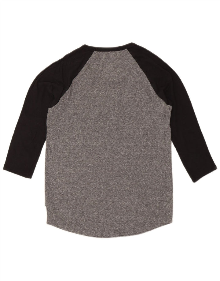 VANS pentru femei, cu mâneci 3/4 cu grafică, UK 10, gri mic, bloc de culoare