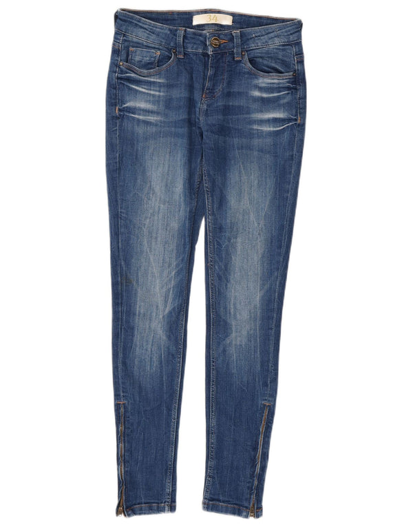 Blugi skinny dama Zara EU 34 2XS L24 L27 Bumbac albastru