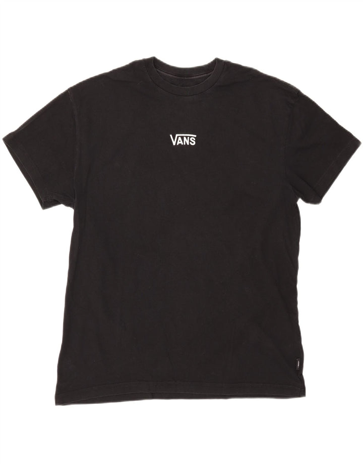 VANS Tricou Bărbați Top Mediu Negru Bumbac