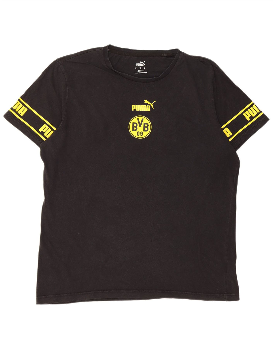 Tricou grafic Puma BVB Dortmund pentru bărbați Top XL bumbac negru