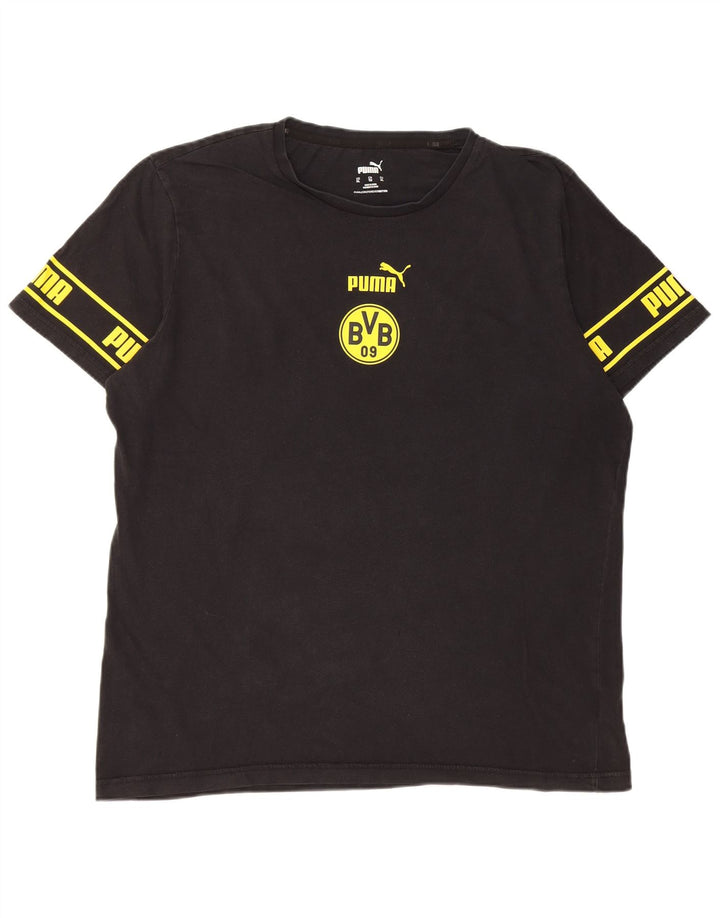 Tricou grafic Puma BVB Dortmund pentru bărbați Top XL bumbac negru