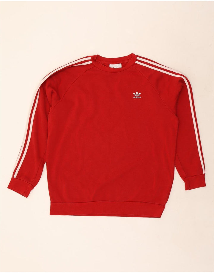 Hanorac pentru bărbați Adidas Jumper mare, roșu, bumbac
