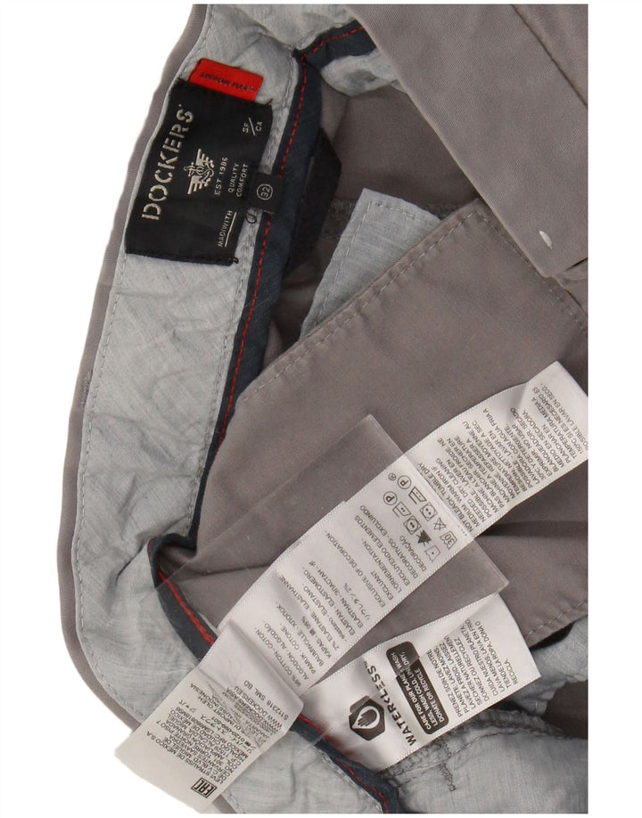 Pantaloni scurți chino pentru bărbați DOCKERS W32 bumbac gri mediu