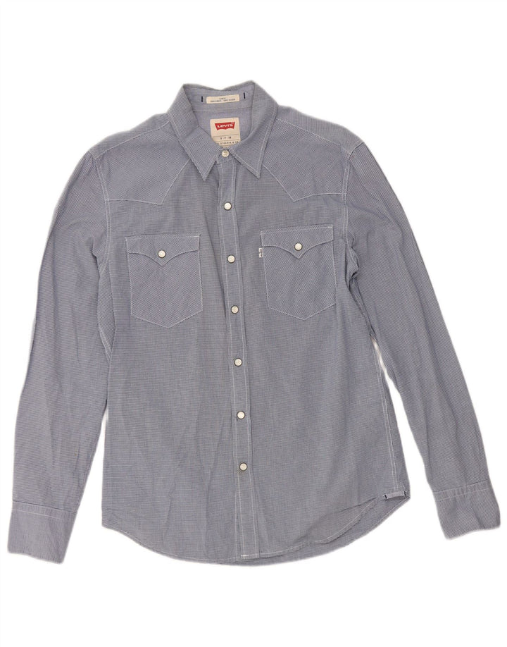 Cămașă Levi's Slim Fit pentru bărbați, din bumbac vichy, albastru bleumarin