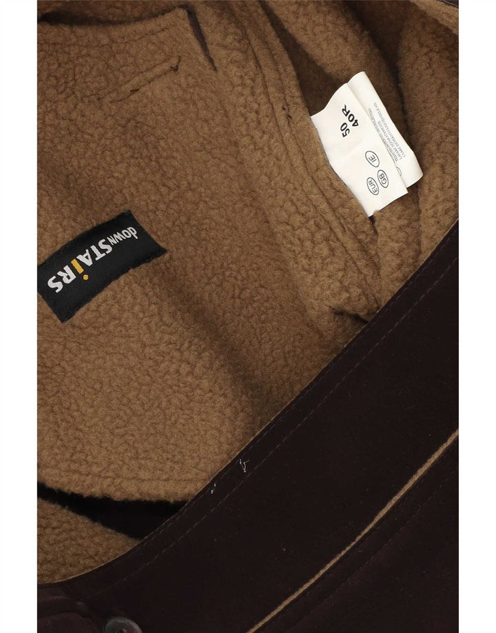Jachetă vintage pentru bărbați Sherpa UK 40, mare, maro, poliester