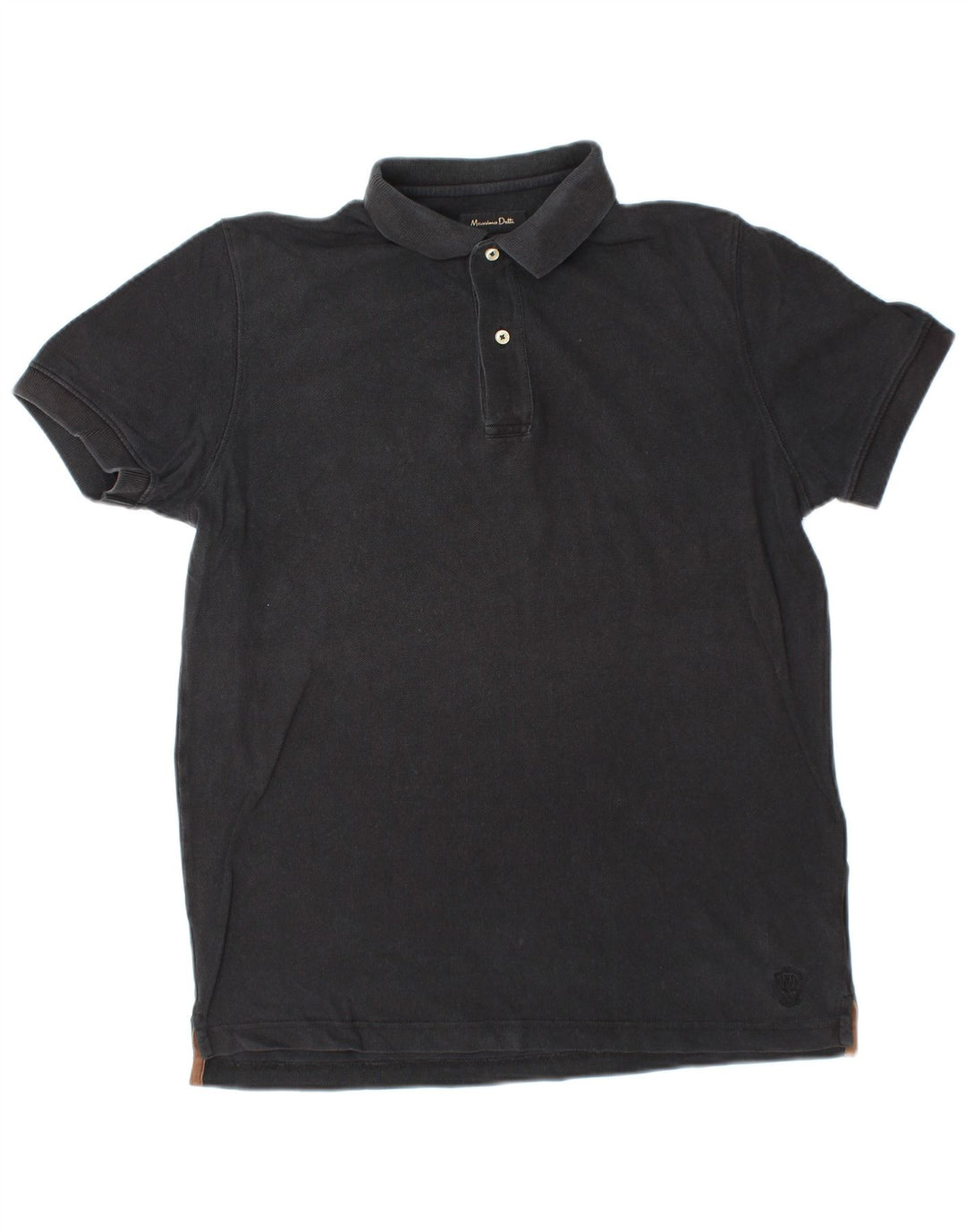 Tricou polo pentru bărbați MASSIMO DUTTI Mic Negru