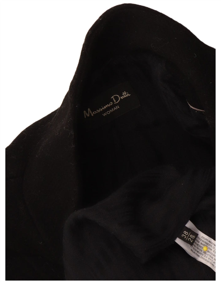 Palton Massimo Dutti Femei EU 38 Lână Neagră Mic