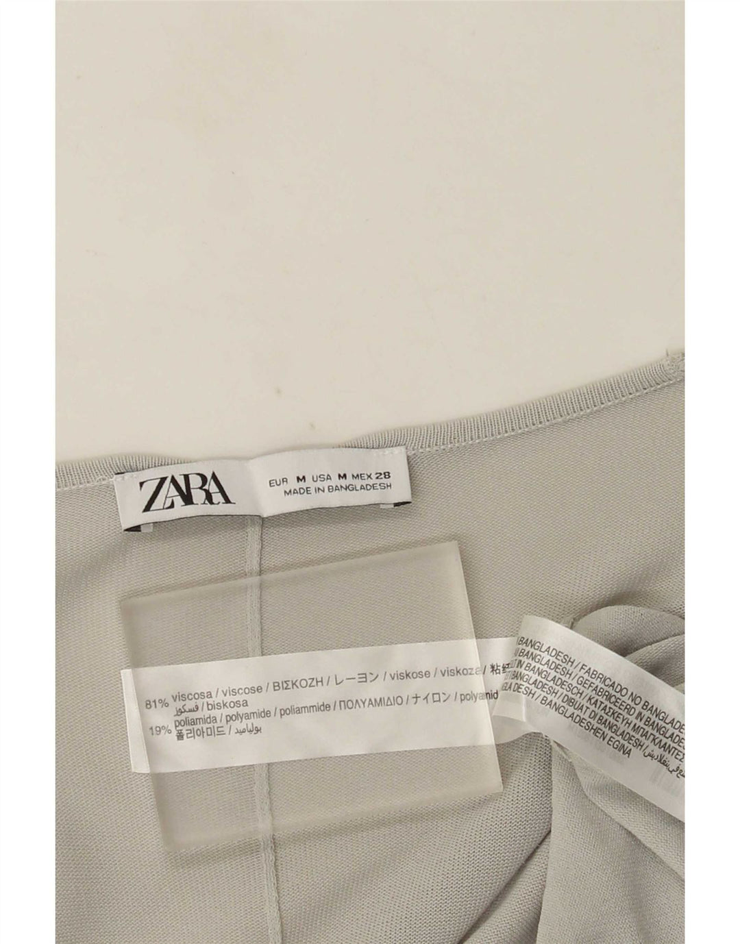 Pulover cardigan supradimensionat pentru femei Zara UK 14, viscoză, gri mediu