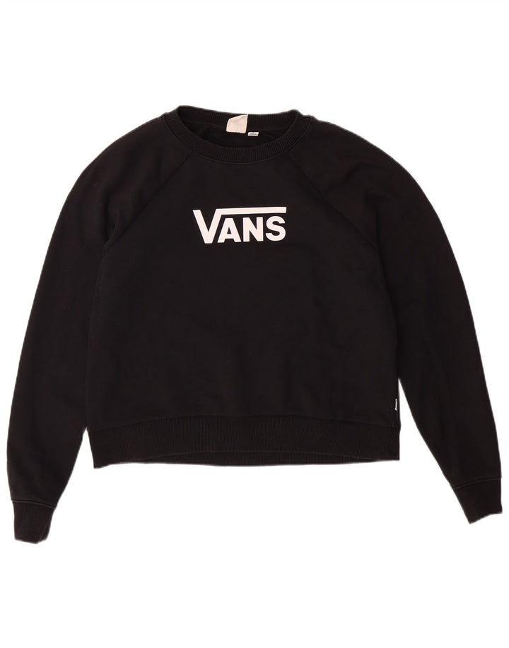 Pulover VANS pentru femei Crop Oversized Graphic Pulover UK 10 Mic Negru