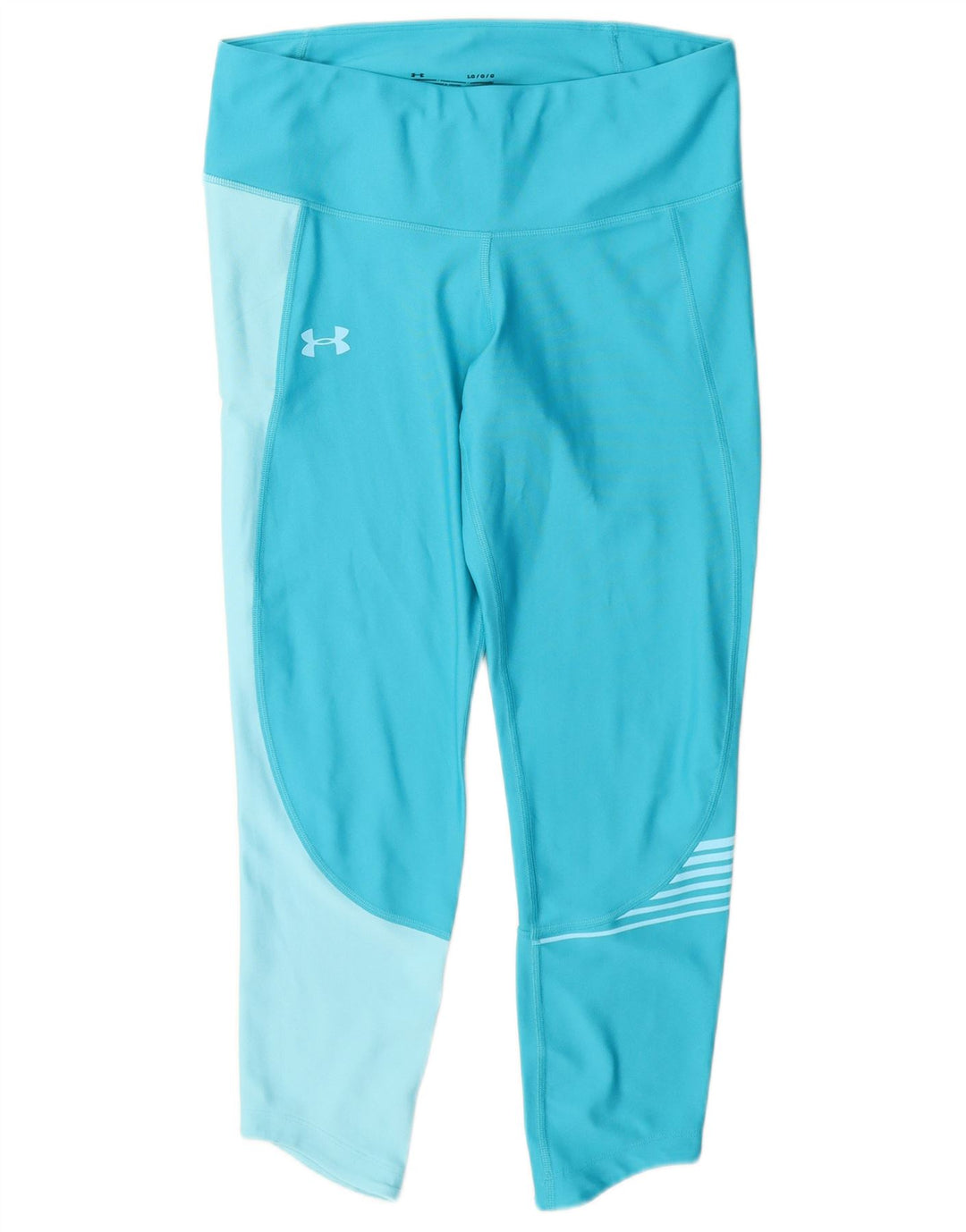 Leggings grafic Under Armour pentru femei Heat Gear UK 14, mare, albastru, poliester