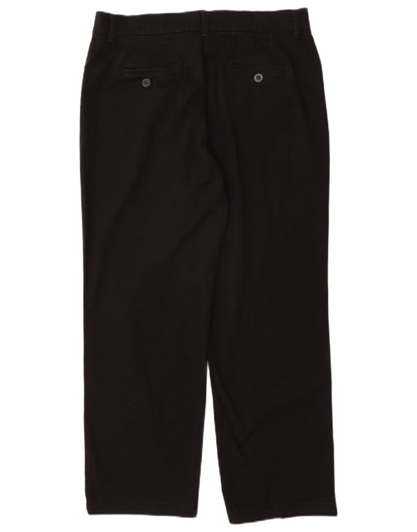 Pantaloni casual drepti Lee pentru femei, cu croiala relaxată, US 14 XL W34 L29 Negri