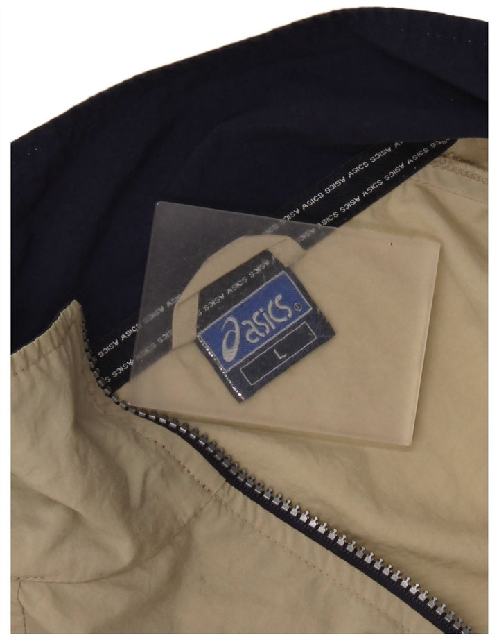 Jachetă de trening Asics pentru bărbați, mare, bej, din poliester