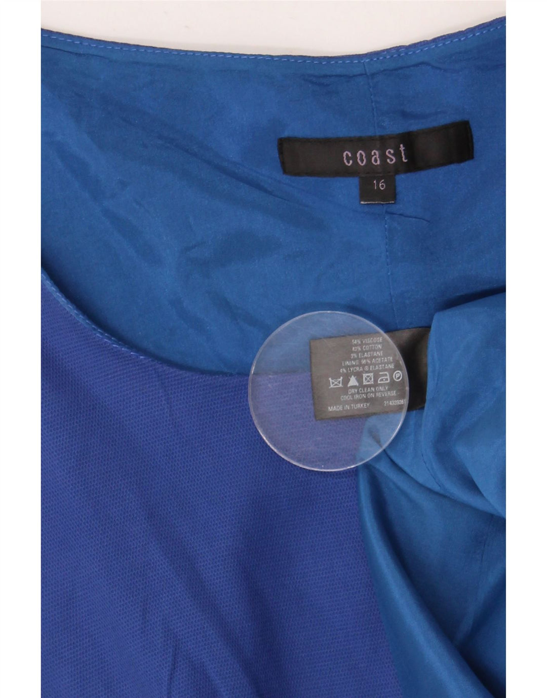 Rochie teacă pentru femei Coast UK 16 mare, albastru, bumbac