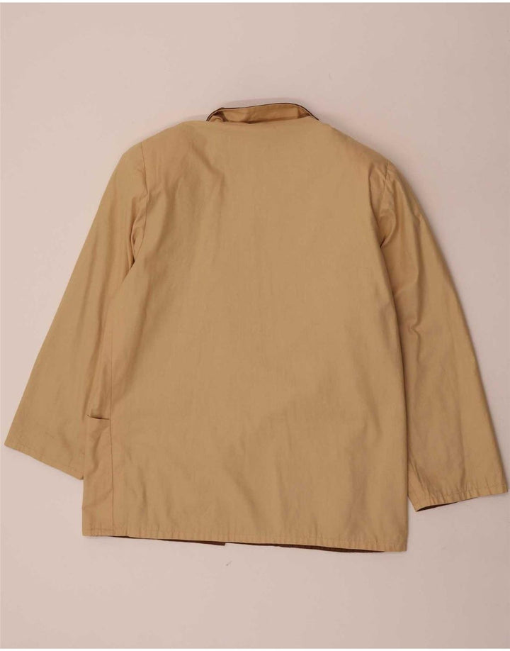 Blazer Vintage pentru femei cu 2 nasturi, UK 16, mare, maro, color block