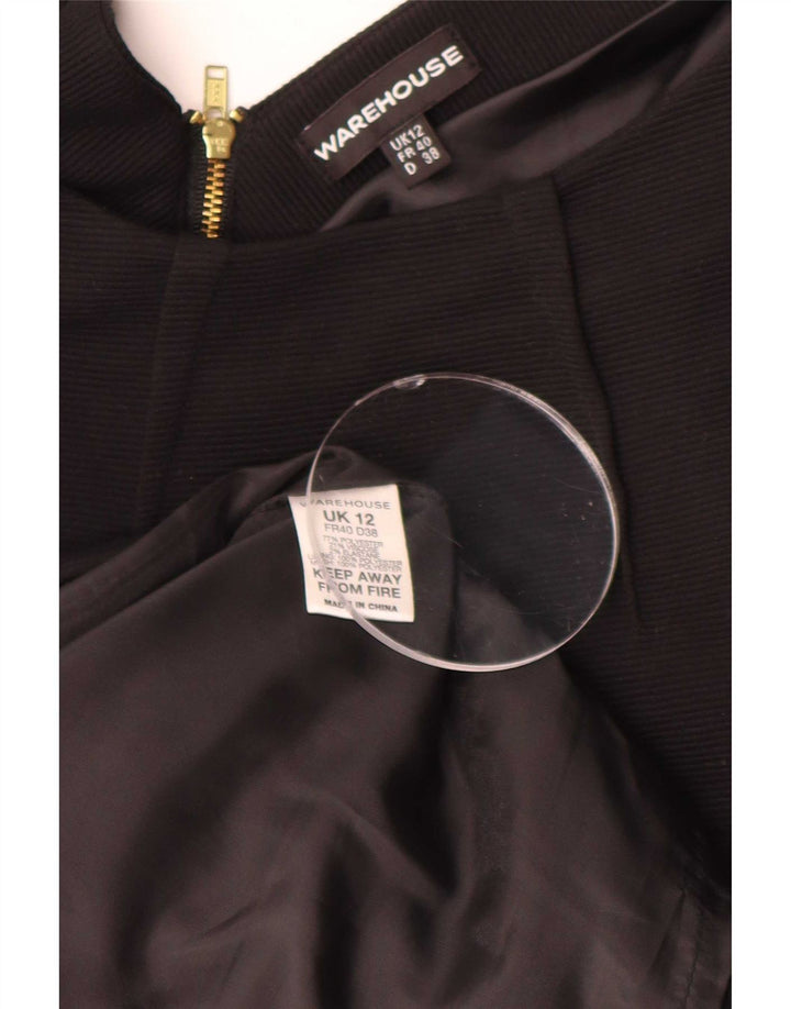 Rochie teacă fără mâneci pentru femei Warehouse UK 12 Poliester mediu negru