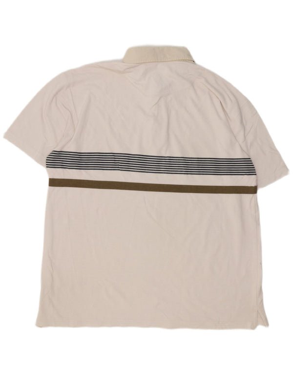 Tricou polo Murphy & Nye pentru bărbați Sailmakers Rugby 2XL, bumbac cu dungi albe