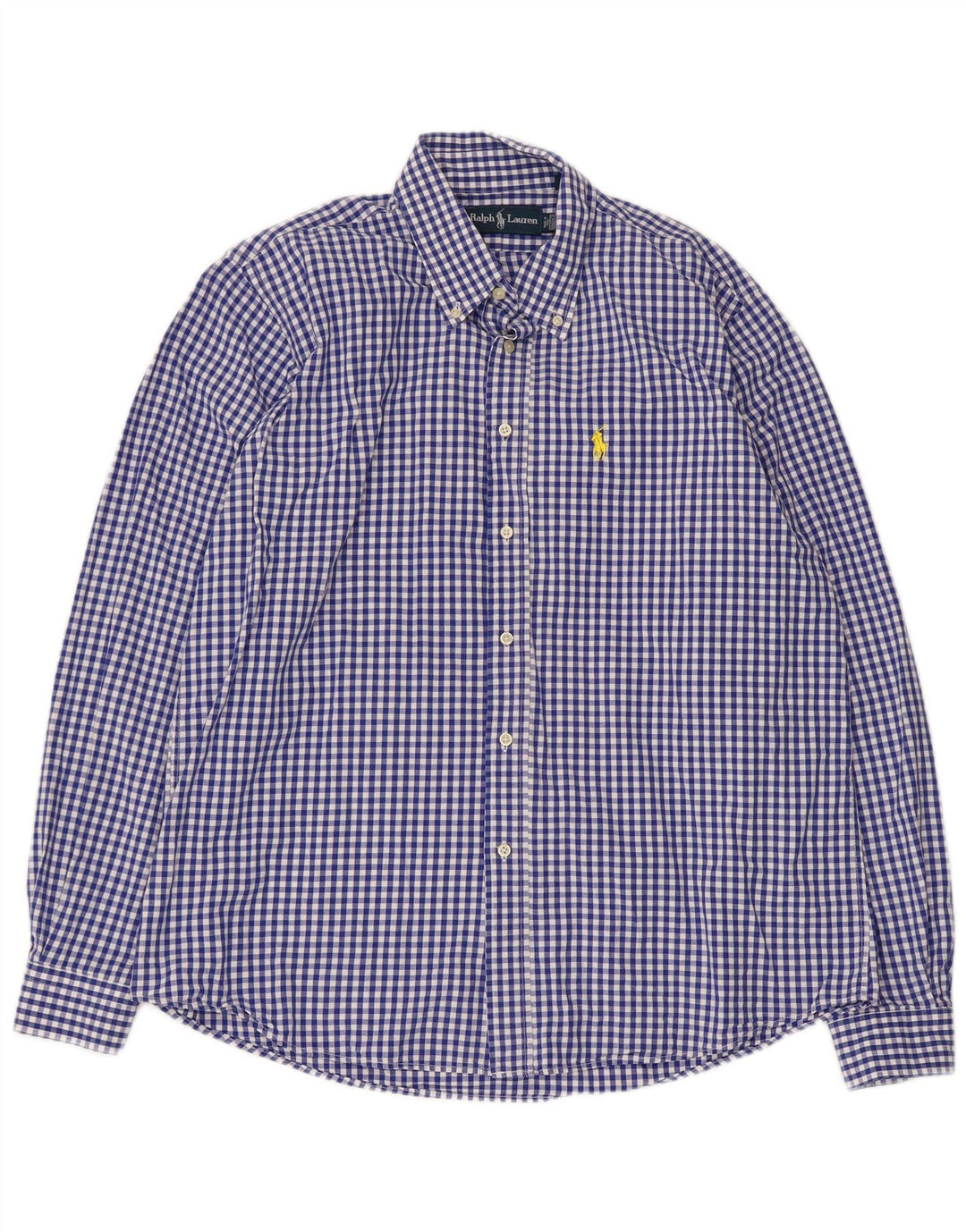 Cămașă pentru bărbați Ralph Lauren XL Blue Gingham Bumbac