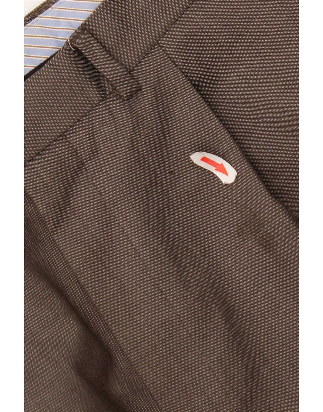 Marks & Spencer Pantaloni de costum pentru bărbați L34 L31 Lână maro