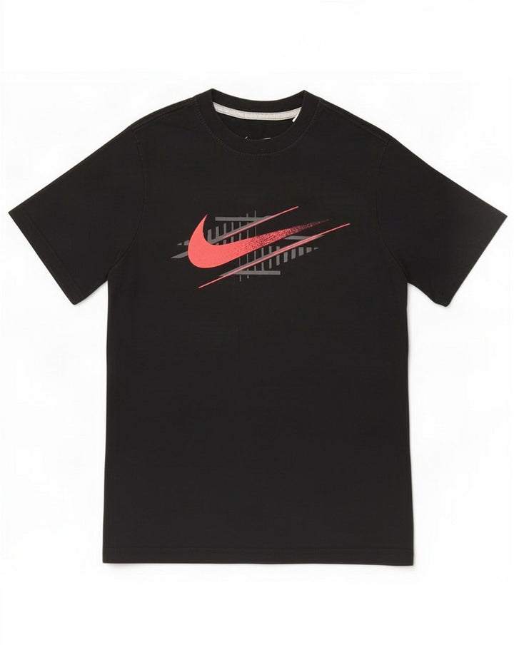 Nike Boys Graphic T-shirt Top 10-11 Years Medium Black