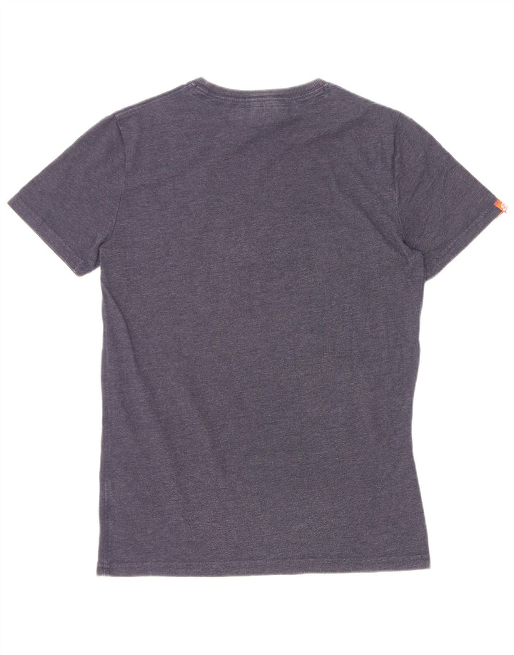 Tricou grafic pentru bărbați Superdry Top mic din bumbac bleumarin