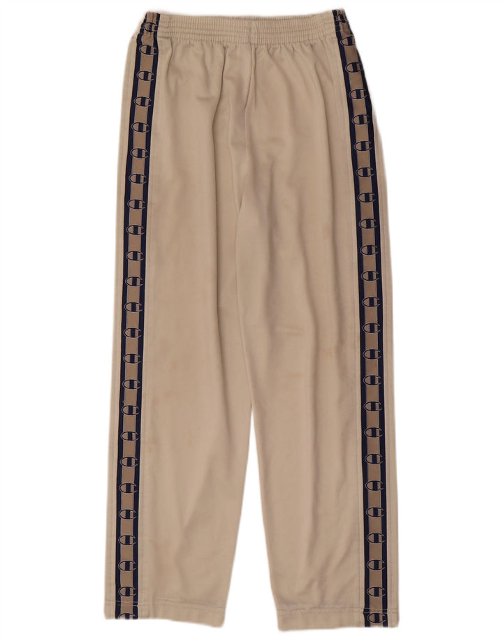 Pantaloni de trening cu grafic pentru femei CHAMPION UK 16 mare, bej, cu dungi