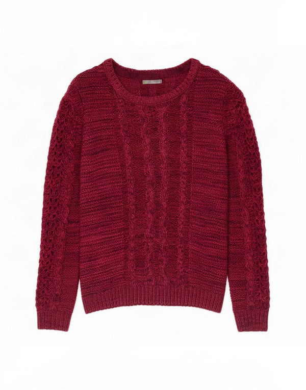 Pulover pentru femei Marks & Spencer, cu gât de barcă, UK 12 Medium Pink Flecked