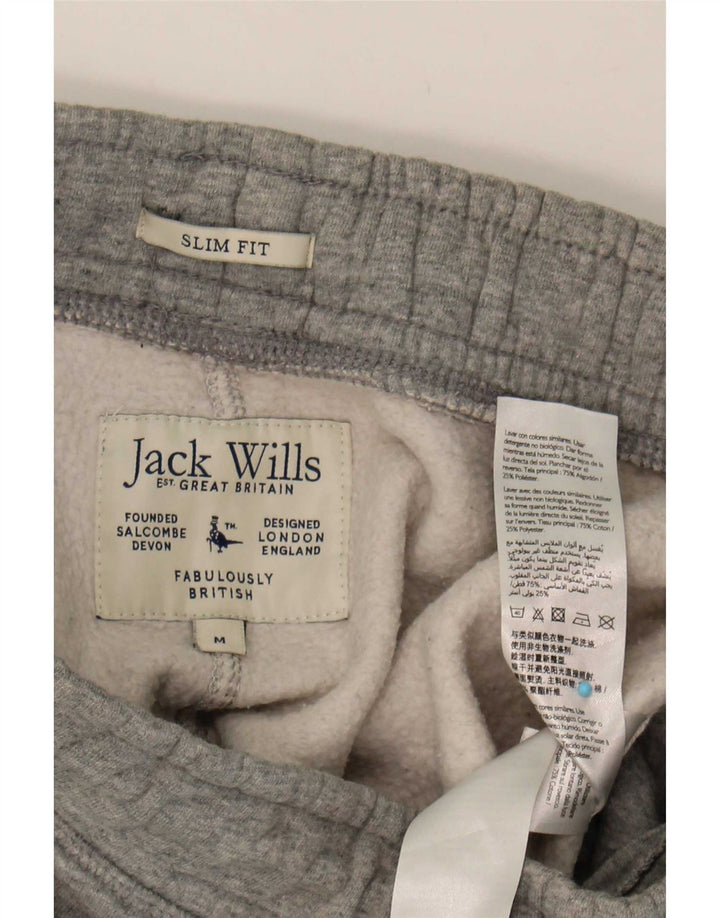 Pantaloni de trening Jack Wills Slim Fit Pantaloni de jogging din bumbac gri mediu