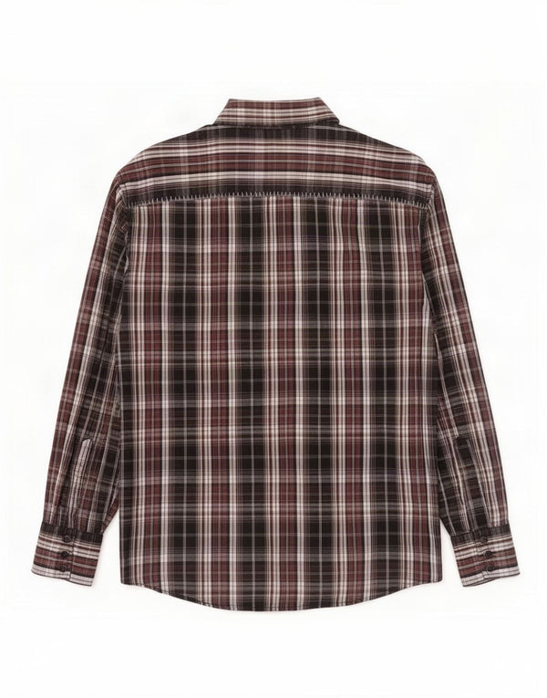 Angelo Litrico Mens Shirt Size 43/44 XL Multicoloured Check Cotton